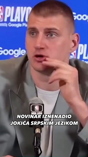 "Ej ćao!"😅 #nikolajokic #denvernuggets #jokic #JokicMVP #novinari #sport | Blic