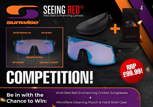 WIN! Sunwise Seeing Red - Red Ball Enhancing Sunglasses | The Cricketer