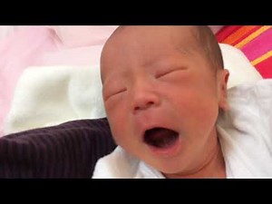 生後4日の新生児が「ママー」と言って泣き叫ぶ。赤ちゃんが泣きやむかな？【フリー素材可】new born baby speak