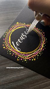 74K views · 391 reactions | Small lettering artwork using round sponge! #reelsfb #handlettering #calligraphy #artwork #art #lettering | handlettering.is.fun | Facebook