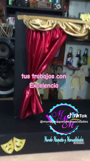 Cómo hacer un teatro de cartón A3 y títeres creativos