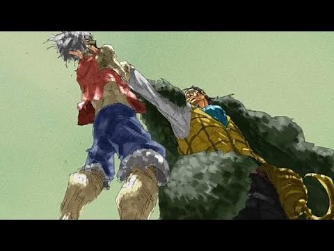 Luffy VS Crocodile Full Fight|| One Piece #one-piece