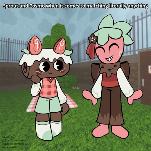 This short is an excuse to draw their matching skins || #dandysworld