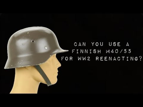 Can you use a Finnish m40/55 helmet for ww2 reenacting?