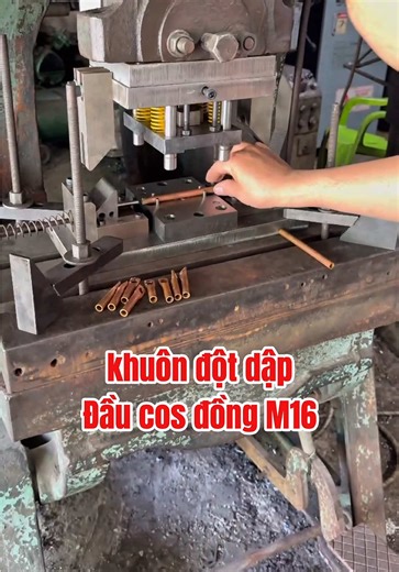 Khuôn đột dập đầu cos đồng M16 #khuondap #sxdaucos