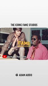 2K views · 16 reactions | Step into the legendary FAME Studios, where the "Muscle Shoals sound" was born. Since 1959, this studio has hosted icons like Aretha Franklin and Etta James, creating timeless hits. Watch the full video now on our YouTube channel: https://youtu.be/5t54N_gz8lk #FAMEStudios #MusicLegends #ADAMAudio | ADAM Audio | Facebook