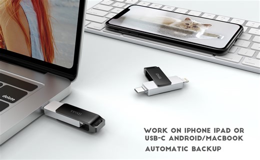 Watch iDiskk Apple Mfi Certified Photo Stick iPhone Photo Storage on Amazon Live