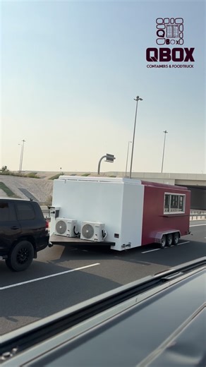 QBox Container & Food Truck on Instagram: "Food Trailer Delivery #Foodtruck #foodtrailer #madeinqatar"