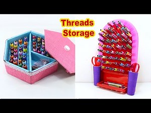 3 Most Useful Thread Organizers from Waste Materials | Easy DIY Sewing Hacks