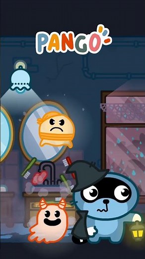 Can you Match the Spooky Ghosts ?👻#shorts #SpookyGhostMatch #PangoHalloween