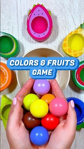 Color Sorting and Fruits for Toddlers | Educational Activities for Toddlers #shorts