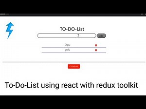 To-Do-List using react + redux-toolkit