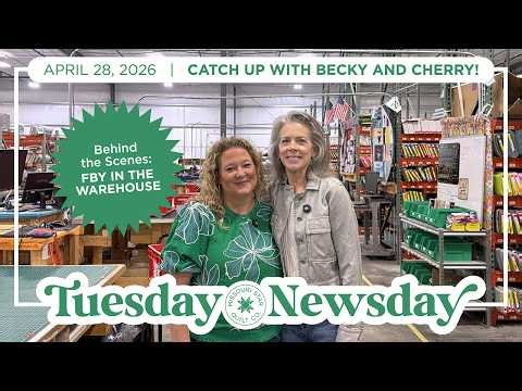 Tuesday Newsday with Cherry and Becky | Behind the Scenes: FBY Department in the Warehouse