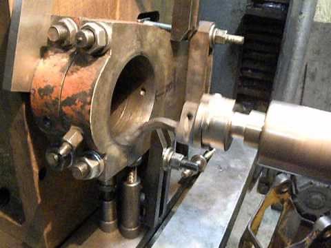 Horizontal Boring machine machining bore in connecting-rods from metal guillotine part1