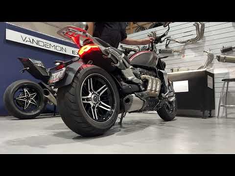 Triumph Rocket 3 GT & R VANDEMON Stealth E-Valve Titanium Slip-On Mufflers