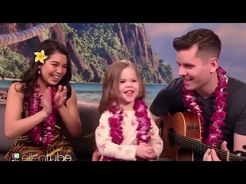 Moana's Auli'i Cravalho & 4-Year-Old Perform ADORABLE "How Far Will I Go" Duet On Ellen