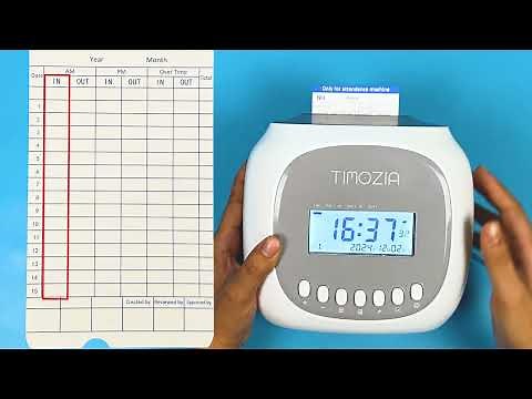 6. Set the ClockIn and ClockOut Times to Print Manually | Timozia Attendance Machine | Easy Hr