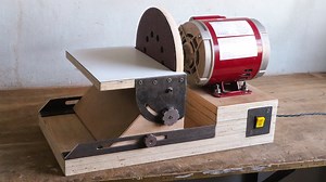 How to Make A 9 inch Disc Sander Tilting work surface | Mistry MakeTool