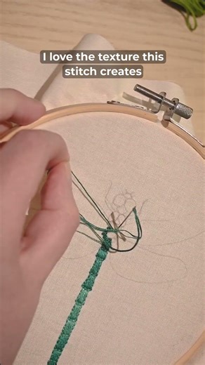 Adding french knots to my dragonfly embroidery #handembroidery #frenchknots