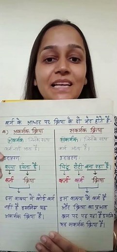 Akarmak Kriya Sakarmak Kriya | Sakarmak aur Akarmak Kriya | Kriya Hindi Grammar | Akarmak Sakarmak