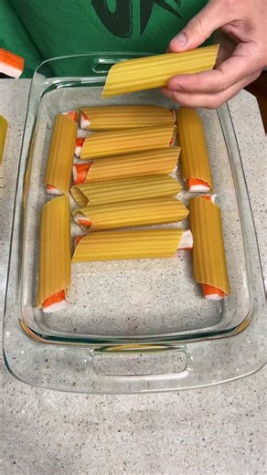 Kyle Istook on Instagram: "Crab stuffed manicotti dinner #recipe #easycooking #food"
