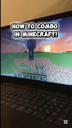 How to combo in Minecraft!!! #learn #gaming #minecraft #pvp #tutorial #howtocombo #combos
