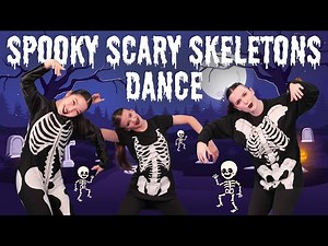 Spooky Scary Skeletons Dance 💀 Easy Dance Choreography 💀 Top Halloween Songs