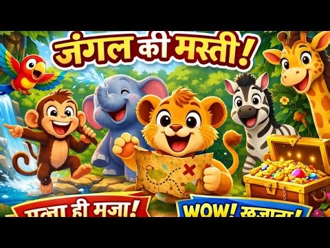“Jungle Ki Masti – Full Hindi Cartoon Video for Kids -Animals Fun #kids #hindicartoon #junglecartoon