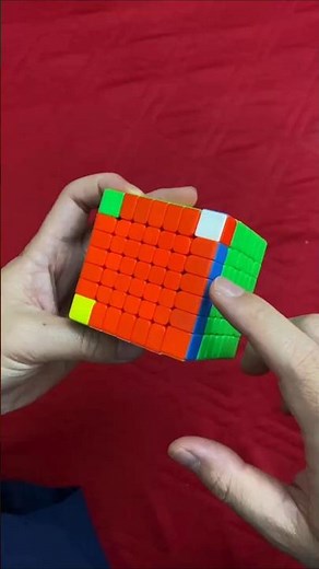 7x7 Rubik's Cube: Swapping the Last Layer Cross Edges 🧩