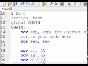 Assembler - Начало. Первая программа на SASM