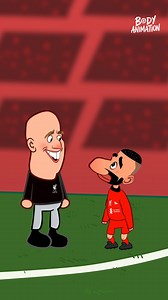 what happen between Salah and Slot 😁. #salah #slot #championsleague | Body Animation