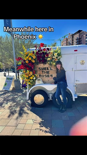 Here’s a little sunshine and flowers for all my friends in the cold…this was on Sunday walking around downtown for Tempe Blooms. 🌸🌵☀️#arizona #arizonalife #flowersoftiktok