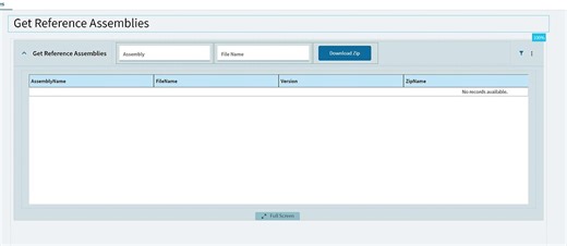 (Deprecated) Get Reference Assemblies Dashboard (Kinetic & Classic)