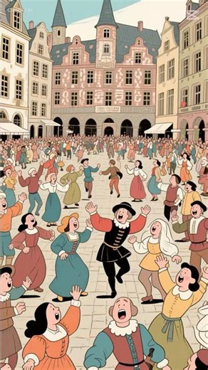 The Dancing Plaque of 1518 #historyfacts #shorts