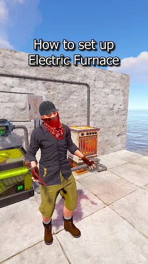 put ore in box and it will cook #rustgameplay #rustgame #rust | Rust