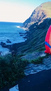 Paragliding off a cliff in Oahu, Hawaii 😳 My mom sent me this video since my well traveled parents are there.. again.. jelly!!! 😍 #Hawaii #Travel #Nature #Explore | Ashira
