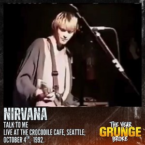 NIRVANA - Talk To Me Live at the Crocodile Cafe, Seattle, October 4th, 1992. "Talk To Me" is a rare unreleased Nirvana song. It was performed live several times in 1991 and 1992, but it's unknown if the band recorded a studio version. On this night at the Crocodile Café in Seattle, NIRVANA was the "secret" opening band for MUDHONEY and were booked as Pen Cap Chew. They played no "hit" songs during their hour-long set (setlist below). At one point, Kurt asked if there were any requests, to which 