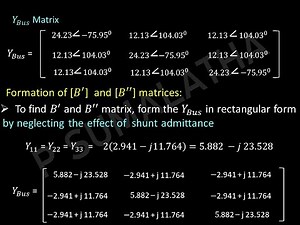 Numerical on Fast Decoupled Load Flow (FDLF) technique