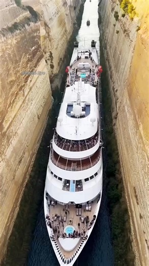 The narrowest cannal ever built in the world! - Corinth Canal #docume... | Eagle eye world | Facebook