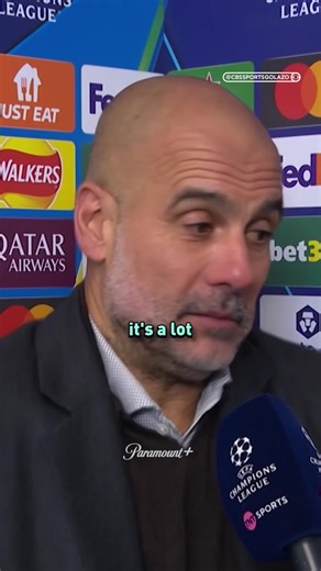 “Seeing the result, maybe it’s too much.” 🗣️ Pep Guardiola hints that switching 10 players between fixtures might have been excessive 👀 #pepguardiola #mancity #ucl