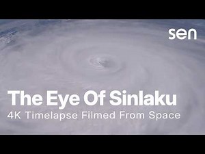 Super Typhoon Sinlaku Timelapse From Space | Category 5 Storm Over the Pacific