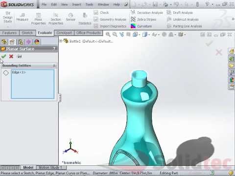 Determine volume of shell feature in Solidworks