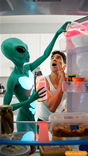 My New Roommate is an Alien (And He’s Freezing Me!) 🥶👽 #shorts