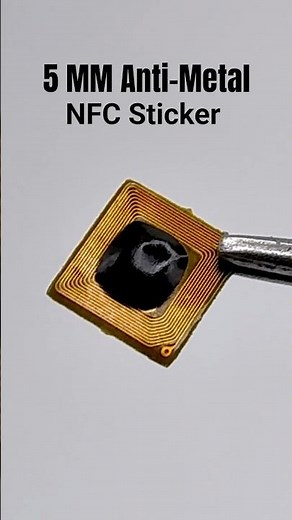 This Tiny NFC Sticker Works on Metal | 5mm Anti-Metal NFC Tag Test