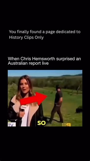 History Clips Only on Instagram: "🎬 Chris Hemsworth casually steps into a live Australian news report, instantly turning a routine broadcast into a playful, unexpected moment viewers never forgot worldwide. The reporter continued professionally until the actor appeared behind her, smiling and waving at the camera. The surprise broke the seriousness of live television, showing his humor and down to earth personality. What could have been awkward instead felt natural, charming, and human, instant