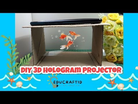 💚 Science Project DIY ❇️ How to Make Easy 3D Hologram Video Projector Simple at Home