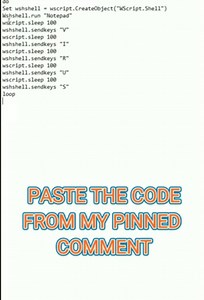 doSet wshshell = wscript.CreateObject("WScript.Shel1")Wshshel... | Filo