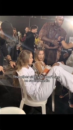 The other side of fashion you don't see one social media🥲 ft. Gigi Hadid and Bella Hadid✨️