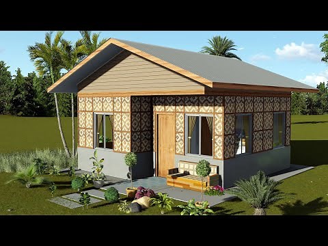 6x6 Meters 2-Bedroom Amakan House Design Ideas with Floor Plan | Dream House Designs