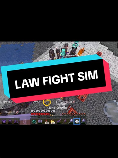 Mastering the Law Fight Simulation in Minecraft